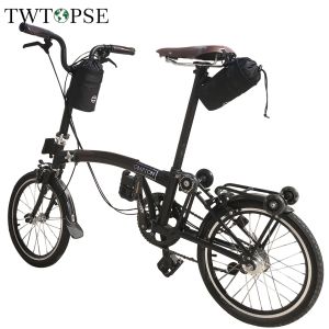 TWTOPSE Cycling British Flag Folding Bike Bicycle Bag For Brompton 3SIXTY Birdy Fnhon SP8 DAHON Water Resistant 1050D Handlebar Saddle Rear Bags Accessories