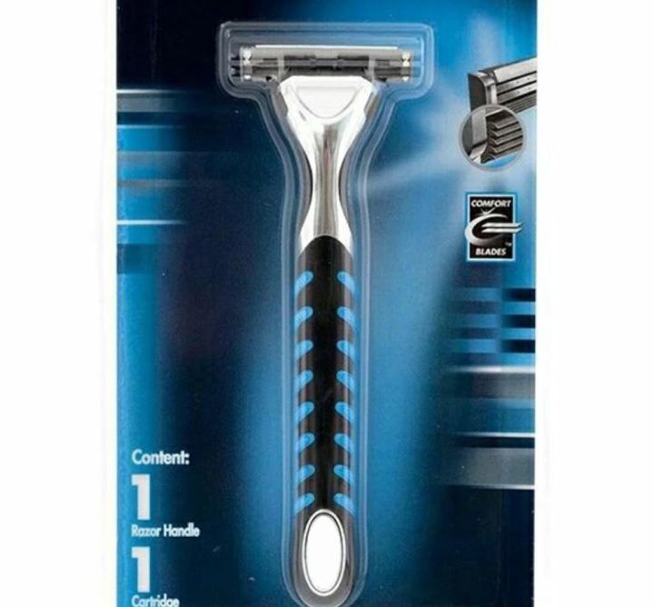 Sensor Excel Dual Blades 1 Razor Handle + 1 Cartridge Comfort Blades in ...