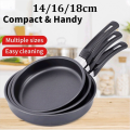 14/16/18cm Non-Stick Fry Pan Skillet, Frying Pan, HD Nonstick Diamond Coated Aluminum Skillet - Dishwasher Safe and Oven Safe Fry Pan. 