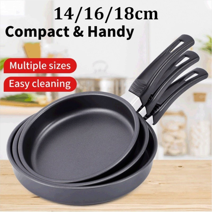 14/16/18cm Non-Stick Fry Pan Skillet, Frying Pan, HD Nonstick Diamond Coated Aluminum Skillet - Dishwasher Safe and Oven Safe Fry Pan
