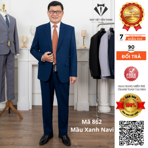 Bộ Vest Nam Trung Niên Cao Cấp Vest Việt Tiến Thành ( Khuyến Mại kỷ Niện 10 năm Thành Lập )