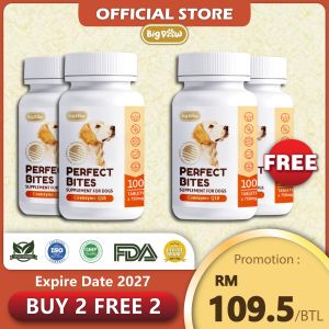 BIG PAW Perfect Bites BUY 2 FREE 2 (4Bottle 400’s）Supplement For Dogs