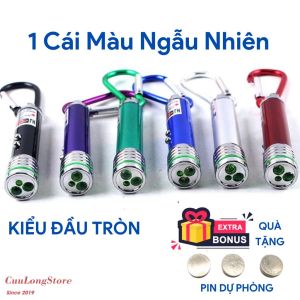 Đèn Pin Mini Móc Khoá 3 Trong 1 – Đèn Tia Laze Chiếu Laser Cho Mèo - Đèn LED Soi Tiền Giả