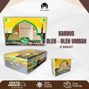 10Pcs - Dus Kosong Oleh-Oleh Umroh Haji Sekat Kardus Souvenir Premium Printing Belum Dilipat