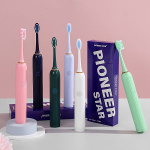 Roman column electric toothbrush battery type adult soft bristle sonic waterproof electric toothbrush
