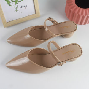 Free Shipping New Retro Shallow-Toe Pointed-Toe Sandals For Women Lightweight And Fashionable For Spring And Summer Suitable For Everyday Wear And Commuting With A Low Heel And Comfortable Design