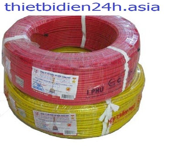 Dây điện Trần Phú, dây đơn mềm VCm 1x2.5 -2m - thietbidien24h.asia - thiết bị điện 24h.asia