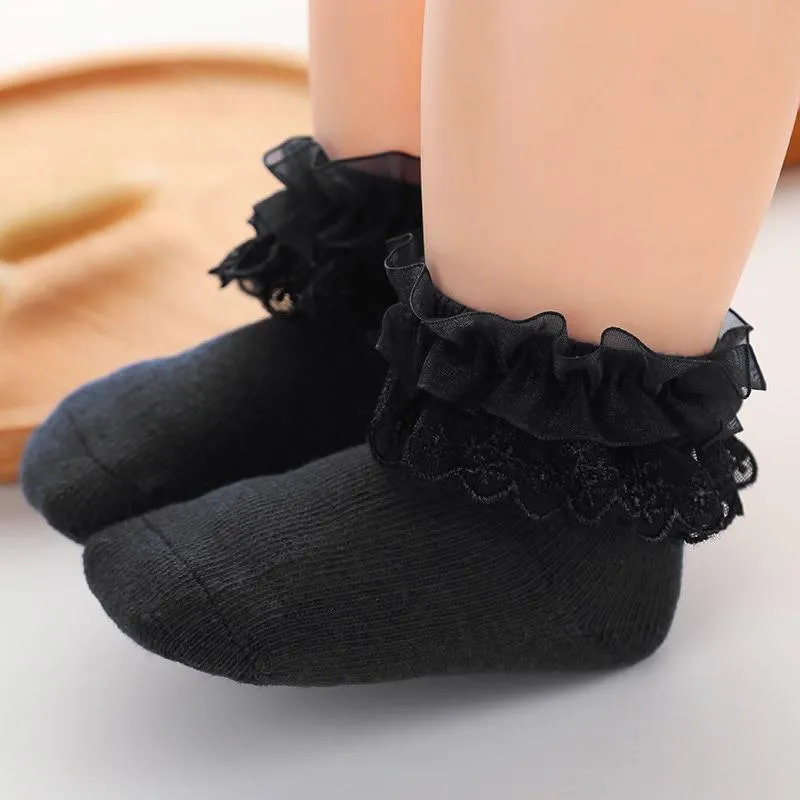 0-12 months Baby Socks Summer Lace Mesh Socks Newborn Girls