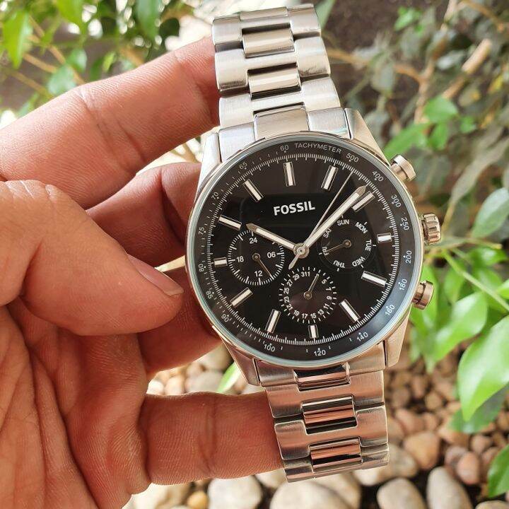 Original Fossil Black Dial Sullivan Multifunction Stainless Steel Watch BQ2447 With 1 Year Warranty On Mechanism Lazada PH