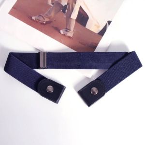 NOBLEE Canvas Invisible Belt Stretch Elastic Easy To Wear Buckle-Free Belts Convenient Comfortable Elastic Waist Band Fashion Wear
