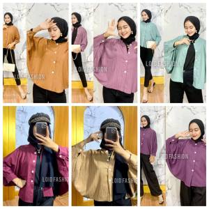 Kemeja Lady Crush Lengan Balon Kemeja Baby Crush Korean Style