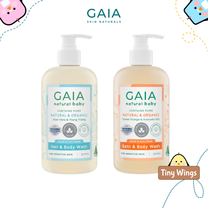 GAIA Baby Bath & Body Wash Hair & Body Wash 500mL