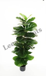 (ต้นไม้คลาสสิค!) ต้นไทรใบสัก 1.2 เมตร ทรงทาวเวอร์ #ต้นไม้ปลอมตกแต่งบ้าน Leeartplants