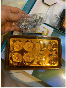 Đèn Led Trợ Sáng 8 mắt RUNLAI Điện áp Auto DC12V-24V Cho Ôtô Xe máy Xe Công Nông Máy Công Trình... Hàng chính hãng RunLai 100%