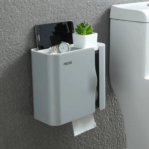 Toilet tissue / Toilet paper roll / Toilet paper wall-mounted waterproof storage rack without holes