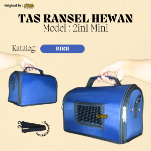 TAS HEWAN 2IN1 KECIL MINI 25x17x7cm PET CARGO ANAK HEWAN HAMSTER KITTEN BURUNG by Gatsh