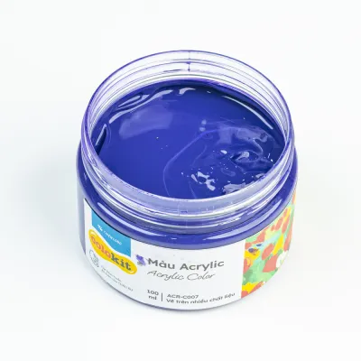Màu nước acrylic cao cấp không phai màu dạng hũ 100ml Thiên Long Colokit ACR-C007