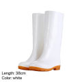 Heavy-duty white man women high cut raincoat kitchen shoes construction worker boots waterproof pangki heavy-duty bota for men adult rain gear sunlight99.ph. 