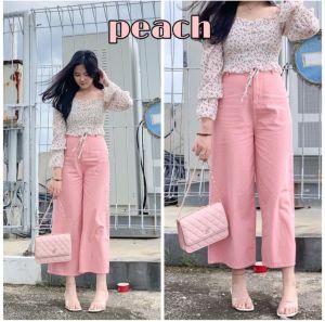 Celana Kulot Jeans Wanita Terbaru Korean Model Mozza / Celana Wanita Jeans / Celana Wanita