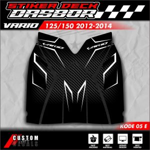 Stiker Motor Striping Vario Techno 125/150 Tankpad deckpad Vario 125 2012-2015 (body protektor deck pad cover)