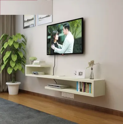 Kệ tivi gỗ treo tường phòng khách phòng ngủ hiện đại 1m2 kệ trang trí gỗ MDF bền đẹp thương hiệu Nội Thất NSD