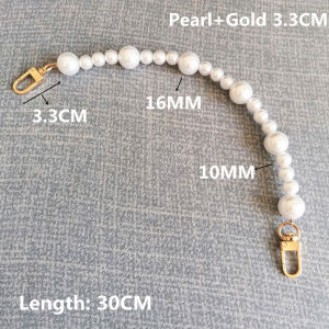 Handheld bag with pearl chain shoulder strap high-end fashion pearl strap fashionable and versatile handbag with chain bag DIY fashion pearl shoulder strap