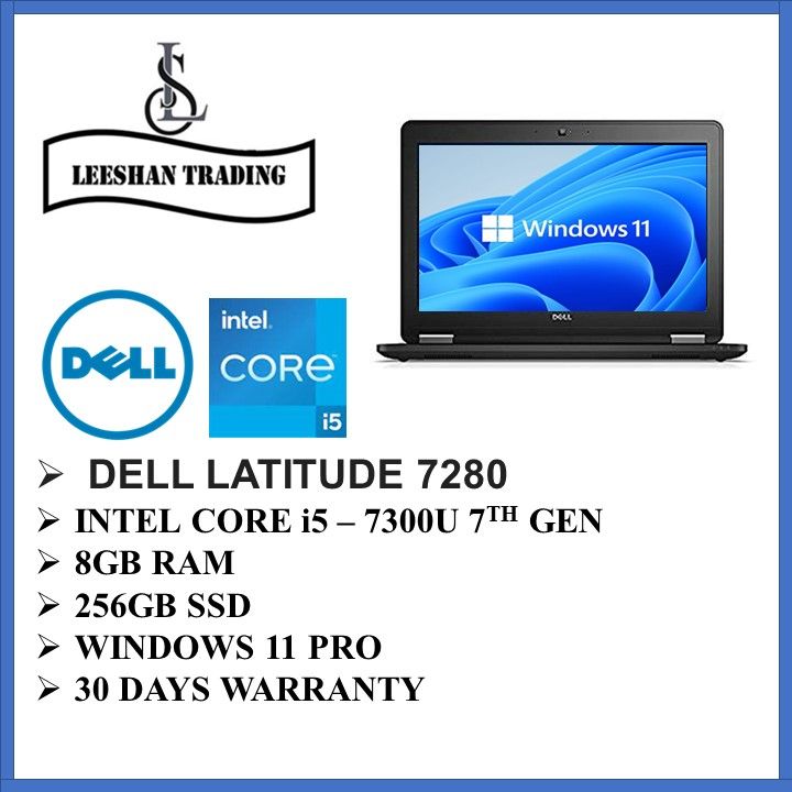 Dell Latitude 7280 Business Ultrabook | Intel Core i5-7th Gen | 2.4GHz ...