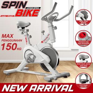 BG SPORT Sepeda Statis Spine Bike Model Elite Alat Fitness Gym At Home