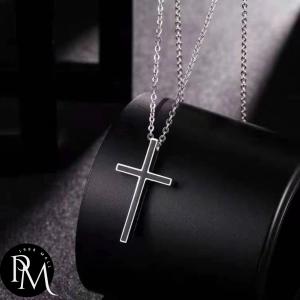 PM1988⚡พร้อมส่ง💯 สร้อยคอไม้กางเขน สร้อยสแตนเลส ไม่ลอก ไม่ดำ ไม่ซีด สร้อยคอไทเทเนียม สร้อยคอโซ่สเตนเลส สร้อยคอ