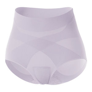 『Brelira』Tummy Control Panties Hip Lifting Seamless Breathable Ultra Thin  Underwear Cross Design Comfortable Lightweight Shapewear ​​Briefs