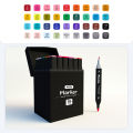 [READY] Aimilo Spidol Warna Warni 1 Set Sketch Marker 2 Tip Touch Marker 24/36/48/60/80 Warna. 