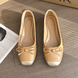 【SAK】 New Fashion Women Doll Shoes Office Flat Shoes Daily Loafer 5018-30 size35-40 Comfort Footwear Girl Running Flatform Bedroom Decor Tactical Apricot