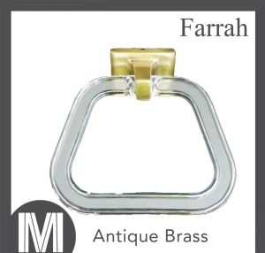 Towel Ring Towel Holder Aluminum Body with Plastic Ring Antique Brass Finish