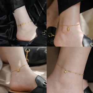 【ZP】Cute Simple Titanium Steel Anklet Womens Advanced Anklet Fashion Love Anklet Accessories Gift