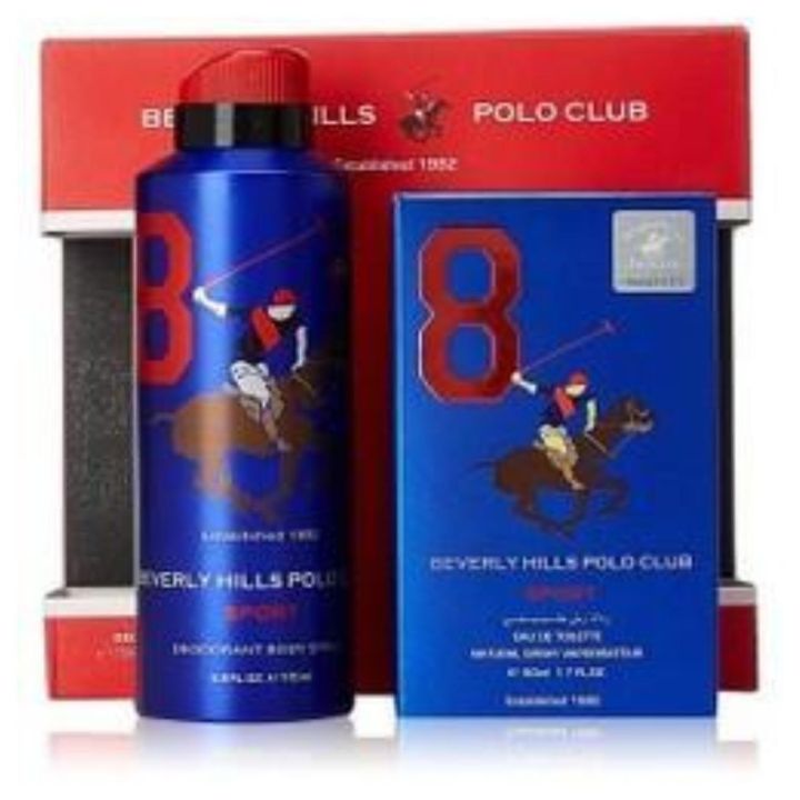 Beverly Hills Polo Club Deodorant Spray Edt for Men
