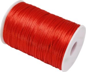 2mm x 100 Yards Quality Rattail Nylon Satin Cord Roll Kumihimo Rattail Chinese Knot