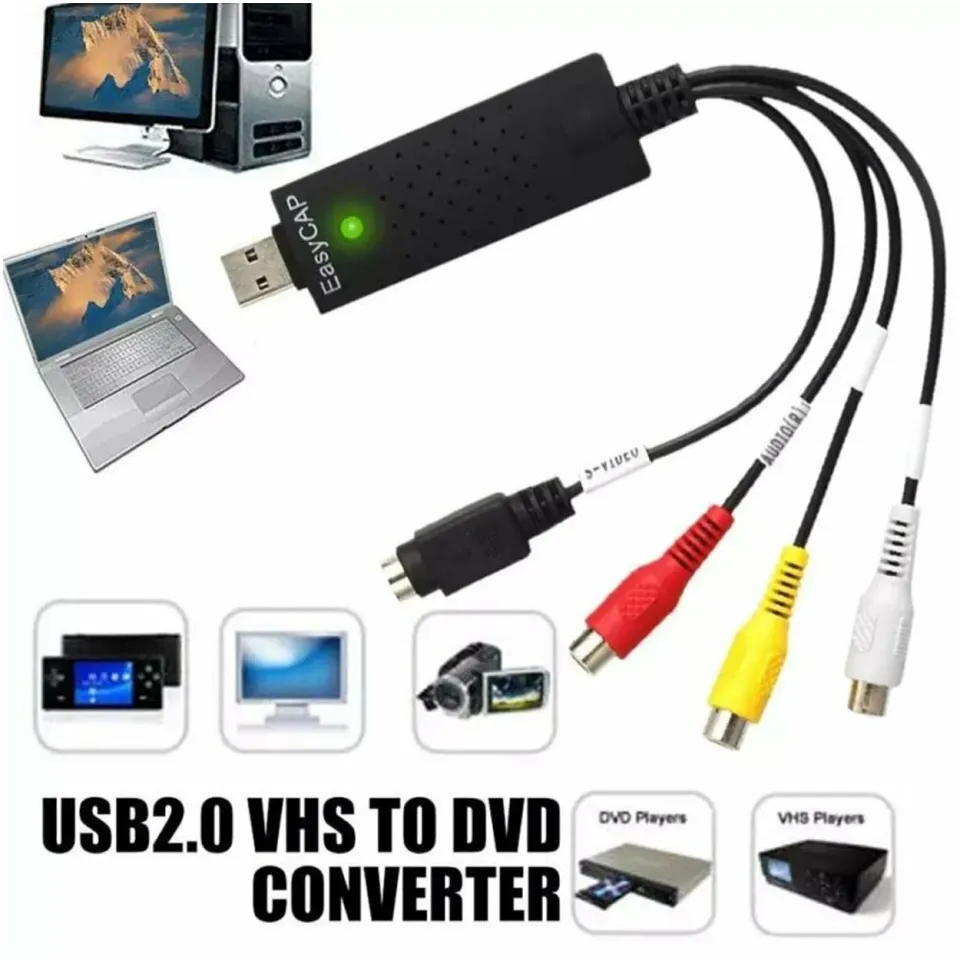 External USB 2.0 Video Audio Vhs RCA to DVD Grabber Capture Card