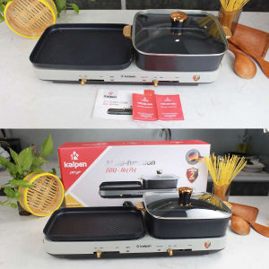 Bếp nướng lẩu 2 ngăn có thể tháo rời đa năng Kalpen PP99 công suất 2200W Nồi lẩu điện kiêm bếp nướng có thể tháo rời Kalpen bếp lẩu nướng đa năng Bếp Nướng Lẩu Đa Năng Kalpen Nồi lẩu nướng điện đa năng Kalpen