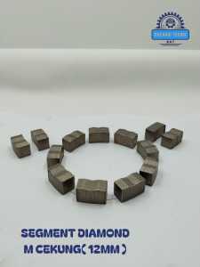 segment diamond M CEKUNG 12 mm Untuk mata bor