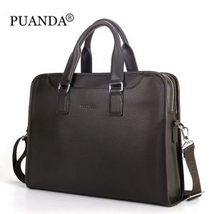 Cặp Văn Phòng 7306- Cặp Da Công Sở Cao Cấp PUANDA Chất liệu Da Cao Cấp Đựng Laptop 15inhChống nướcVệ sinh dễ dàng