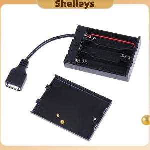 [Shelleys] 3xAA battery box with usb port for building block led light kit with switch