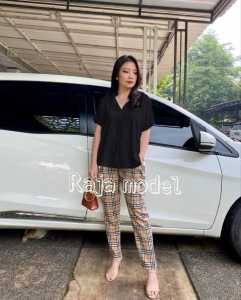 (COD RAJAMODEL) MANDA ONE SET / SETELAN WANITA / ST SANTAI WANITA / SETELAN KASUAL WANITA / SETELAN POLOS WANITA / SETELAN BUBERRY / SETELAN WANITA BARU.