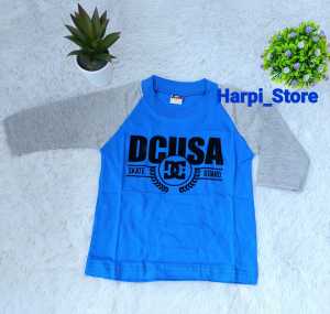 Kaos Anak Tangan 3/4 Merek Chan`s 1-10 Tahun Motif DCUSA