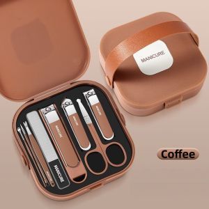 8Pcs Nail Cutter Manicure Set Nail Clippers Pengilat Set Scissors Kit Pengetip Kuku 指甲剪