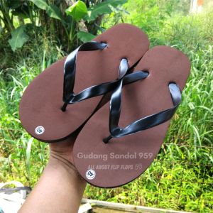 SENDAL JEPIT ANAK CEWEK DAN COWOK LUCU WARNA COKLAT TERMURAH