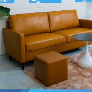 Bộ sofa da nâu sofa da cao cấp đặt chung cư - hàng chính hãng bảo hành 2 năm