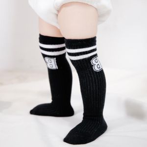 Vớ Thu Đông Cho Bé Có Chữ Vớ Trẻ Em Sọc Dệt Kim Trẻ Sơ Sinh Bé Đầu Gối Vớ Cao Trẻ Sơ Sinh Phụ Kiện Sơ Sinh