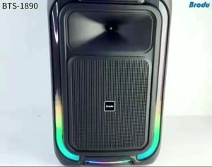 BTS-1890 bluetooth karaoke portable rechargeable speaker w/ LED light 1800mAh