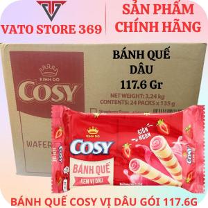 Bánh quế COSY vị dâu gói 117.6g