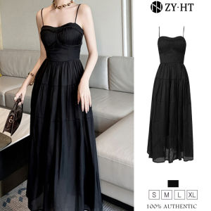 ZYHT EraVogue Váy nữ Váy đen Váy vành chữ A Váy dây đeo đơn Váy công sở Váy Hiso Váy cổ điển Váy công sở Váy dự tiệc Váy dạ hội 9825
